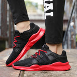 Walking Running Sports Shoes For Adult Men Lace-up Sneakers