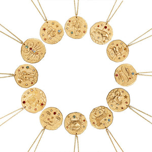 Artilady 12 Zodiac Necklace Pendant necklace
