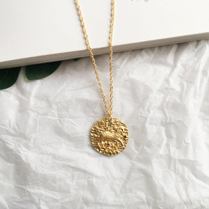 Artilady 12 Zodiac Necklace Pendant necklace