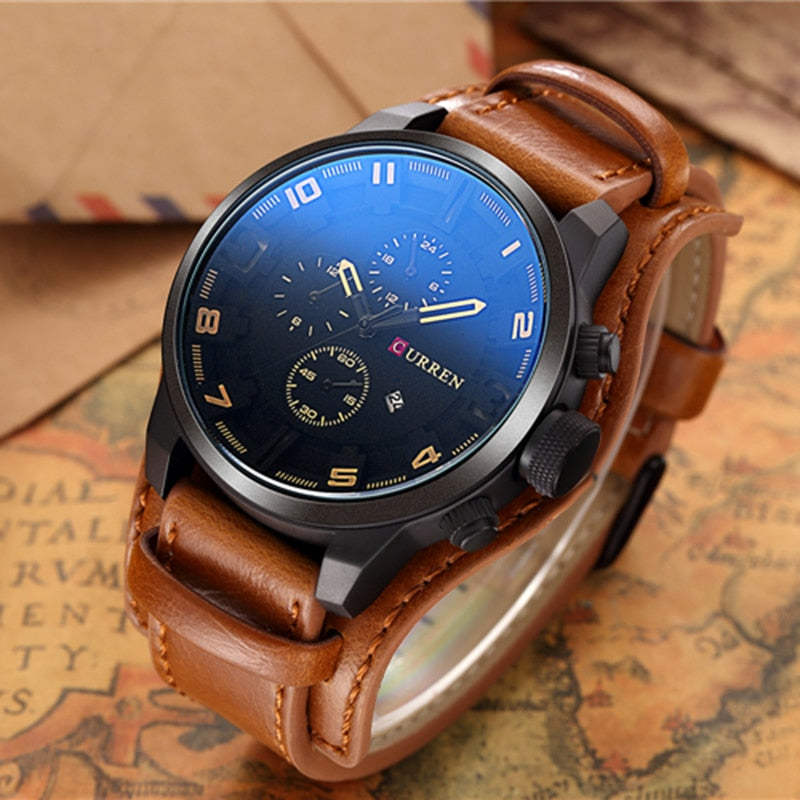 LEATHER WRISTWATCH