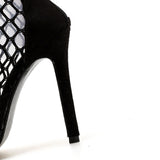 Women's Shoes Sexy High Heels Mesh Peep Toe Sandals