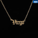 ZODIAC LETTER PENDENT NECKLACE