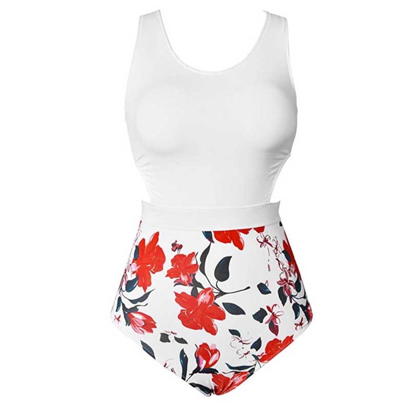 Back Zipper Swimming Solid Color One Piece Jumpsuit