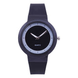 Silicone Band Analog Quartz Round Wrist Watch
