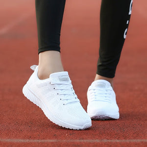 Women's Running Shoes White Woman Sneakers Air Fabric Womens Sport Shoes Women Lightweight Summer Sneakers Mesh