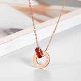 Austrian Crystal Love Necklace