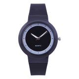 Silicone Band Analog Quartz Round Wrist Watch