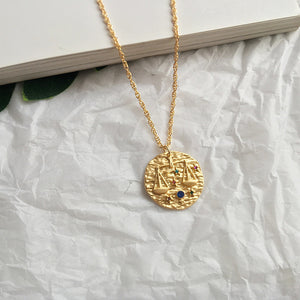 Artilady 12 Zodiac Necklace Pendant necklace