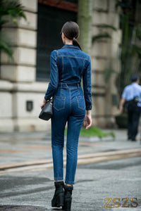 DENIM JUMPSUIT