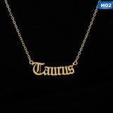 ZODIAC LETTER PENDENT NECKLACE