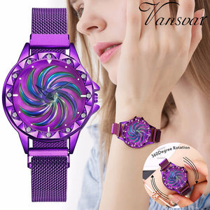 Magnet Buckle Rotating Watch