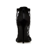 Women's Shoes Sexy High Heels Mesh Peep Toe Sandals